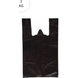 Die Grup Siyah Atlet Poşet Küçük Boy 25X45 cm Takriben 110 Adet 1 kg