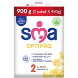 Die Grup Sma Optipro 2 6-12 Ay Devam Sütü 900 G (2 Paket x 450 G) 104658-1-1 - Aloe Vera