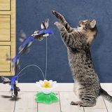 Die Grup Sogud Interaktif Kedi Oyuncağı 360° Dönen Sensörlü Elektrikli Kuş – Otomatik Hareketli Tüylü Av Oyuncağı, Zıplayan Kovalamaca Egzersiz ve Zihinsel Uyarım Oyuncak Sistemi