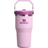 Die Grup Stanley Iceflow Flip Straw Tumbler Pipetli Termos Bardak, Kiraz Çiçeği (Cherry Blossom), 0.60 Litre - Acı Yeşil