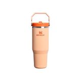 Die Grup Stanley Iceflow Flip Straw Tumbler Pipetli Termos Su Şişesi 0.89 Litre - Orange Sherbet | Paslanmaz Çelik - Acı Yeşil