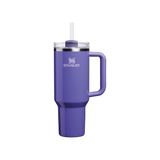 Die Grup Stanley Quencher H2.0 Flowstate Pipetli Termos Bardak 1.18 Litre - Parlak Mor (Dahlia Shimmer) | Paslanmaz Çelik - Acı Yeşil