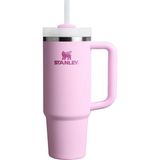 Die Grup Stanley Quencher Pipetli Termos Bardak, 0.89 Litre, Kiraz Çiçeği (Cherry Blossom) - Acı Yeşil