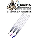 Die Grup Su Hazneli Kalem Fırça, 3'lü Paket, Doldurulabilir Tasarım - 41 Delft Blue