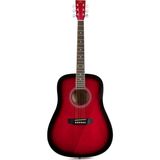 Die Grup Sx SD104RDS Akustik Gitar (Kırmızı) - 3 Renk Sunburst