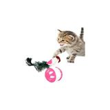Die Grup Tekerlekli Hacıyatmaz Kuş Kedi Oyuncağı 1 Adet (Pembe)