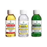 Die Grup Terlans Yağlı Boya Seti Yardımcı Malzemeler 3X100ML Boya Fırça Temizleyici - Kokusuz Terebentin - Keten Yağı