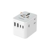 Die Grup Tessan Evrensel Seyahat Adaptörü, 5 USB Portlu (1 USB C) Uluslararası Fiş Adaptörü, Abd'den Avrupa Birliği, Ingiltere, Avustralya ve Irlanda'ya Dünya Çapında Elektrik Prizi - 0-Bordo