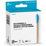Die Grup The Humble Co. - Humble Brush Cotton Swabs - Blue, Bambu Kulak Çubuğu Mavi, Çevre Dostu Pamuklu Kulak Çubukları, Plastik Içermeyen Ambalaj, Doğal Renkli Pamuktan Kulak Çubukları