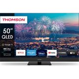 Die Grup Thomson Tv 50 Inç (127 Cm) QLED Plus 4K UHD Smart Google Tv, Entegre Soundbar, Sesli Kontrol, Chromecast, Dolby Vision, Dolby Atmos, Merkezi Dönebilen Stand, 50QG6C14