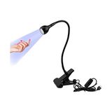 Die Grup Tırnaklar Için Uv Işık, Mini Uv Tırnak Lambası 5 W, LED Tırnak Lambası, Jel Çiviler Için Uv Lambaları, Tırnak Kurutucu, Ultraviyole USB LED Klipsli - 0-Siyah