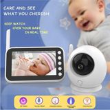 Die Grup Tr 4.3 Inç LCD Kablosuz Wireless Oda Sıcaklığı Kontrollü Akıllı Bebek Monitörü Bebek Kamerası 8 Ninnili