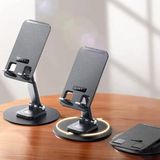 Die Grup Tr Ayrex Ayarlanabilir Tablet ve Cep Telefonu Standı Kendi Etrafonda 360 Derece Dönebilen Alüminyum Masaüstü Çok Amaçlı Telefon Dock Tutucu - 0-Kahverengi
