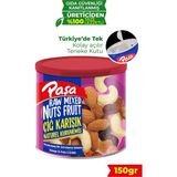 Die Grup Tr Çiğ Karışık Kuruyemiş, Kapaklı Teneke Kutu, 150 Gr, Badem, Fındık, Kaju, Kuru Üzüm ve Turna Yemişi - 1 kg