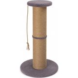 Die Grup Tr Dev Büyük Boy Kedi Tırmalama Borusu, 20 cm Çaplı 90 cm Yüksek Stres Azaltıcı Tırmalama Yüzeyli Üstten Oturma Alanlı Çoklu Kedi Kullanımına Uygun Gri Renkli Tüm Kediler Için Tırmalama Minderi Oyunca - - - Ahşap