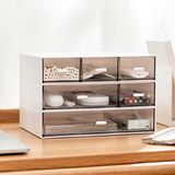 Die Grup Tr Masa Düzenleyici-3 Katlı 6 Bölmeli Istiflenebilir Saklama Çekmeceleri Beyaz Istiflenebilir Çekmeceler Masa Depolama, Makyaj Depolama Banyo Organizasyon Aksesuarları Vb. Için Harika (Beyaz) - 1BW-Beyaz