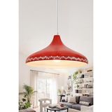 Die Grup Tr Nova Tulip Metal Sarkıt Avize, Bohem Tavan Lambası ve Salon Oturma Odası Aydınlatması - Turuncu - 35 cm – Modern Dekoratif Avize, Tavan Aydınlatması - 00-Beyaz