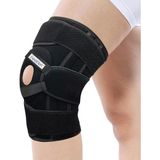 Die Grup Tr Patella ve Ligament Destekli Dizlik, Diz Destek Bandı, Ayarlanabilir Diz Koruyucu, Yan Destekli Spor Dizlik, Fitness Koşu Yürüyüş Basketbol Futbol Voleybol Unisex Siyah