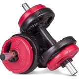 Die Grup Tr Spor 10 Kg(2 x 5kg) Multifonksiyonel Grip Plate Dumbbell Set Kırmızı Siyah