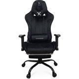 Die Grup Tr Xandor XG500 Kadife Kumaş Metal Iskelet Premium Gaming Koltuk 180° Yatabilen Ergonomik Oyuncu Koltuğu 2d Kol Dayamalı - Siyah - 701 - Siyah