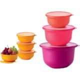 Die Grup Tupperware Aloha Set 4 Lt 2 Lt 1 Lt 4 Adet 450 ml Saklama ve Servis Seti - Adaçayı