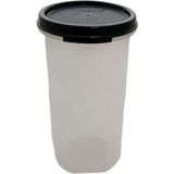 Die Grup Tupperware Circular 650 ml Siyah Yumurta Kabı Yuvarlak Kutu Kuru Saklama Stoku Dekorasyon Geri Sihirli Kutu Kahve Pedleri Için - Abanoz