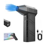 Die Grup Turbo Jet Fan 130.000 Rpm Şarjlı Ek Başlıklı 3 Kademeli Fenerli Basınçlı Hava Püskürtme Temizleyici – Taşınabilir Toz Üfleme Pc Klavye Kasa Oto Araç Kurutucu Su Itici Araba Temizliği Mangal Fanı - Ahşap