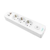 Die Grup Üçlü Anahtarlı USB Hızlı Şarjlı Topraklı Priz, 2m, Çocuk Korumalı - Çok Renkli - 1