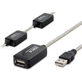 Die Grup USB Uzatma Kablosu 25 M - Silver Siyah HDX7546