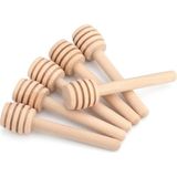 Die Grup Uyt Life 10'lu Paket 8 cm Mini Ahşap Bal Kaşığı - Hediyelik Bal Çubuğu, Nişan, Düğün, Nikah Şekeri ve Bebek Mevlüdü Için Süsleme Kaşığı - Doğal Ahşap Küçük Bal Karıştırıcı ve Sunum Aksesuarı
