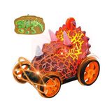 Die Grup Uzaktan Kumandalı Dinozor Araba 360° Hareketli, Pilli,ışıklı, Drift Atan Full Fonksiyon, Ön Tekerlekleri Akrobat Dönebilen Araba (Yeşil) - Ahşap