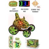 Die Grup Uzaktan Kumandalı Dinozor Araba 360° Hareketli, Pilli,ışıklı, Drift Atan Full Fonksiyon, Ön Tekerlekleri Akrobat Dönebilen Araba (Yeşil)