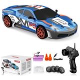 Die Grup Uzaktan Kumandalı Drift Araba, 1:24 Ölçekli Yüksek Hızlı 4WD Model Araç, LED Işıklar - Ahşap