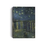 Die Grup Vincent Van Gogh/starry Night Over The RHONE,1888 | Spiralli Defter 04 | A5 | Çizgisiz | 100 Sayfa