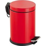 Die Grup Vinoks Eko Serisi 3 Litre Hacimli Paslanmaz Banyo-Mutfak Pedallı Çöp Kovası Kırmızı - 0 - 199 ml - 000-Siyah