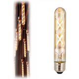Die Grup Vintage LED Ampul, E27, 4W, 2500K Sıcak Sarı Işık, Amber Cam, 18,5 Cm, Retro Rustik Ampul Amber Renk Işık Çubuk Cam Filament LED Tüp Ampul (1)