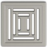 Die Grup Vitra V-Flow Kare 5606982 Duş Kanalı, Yandan Çıkışlı, 15X15 Cm, Dk 800 Kapak, Mat Krom - Ahşap