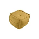 Die Grup Xpermate Puffymod Dekoratif Kare Puf Orta Sehpa Ayak Uzatma Puf 40X32 cm (Hardal) - 701 - Siyah