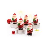 Die Grup Yılbaşı Temalı Noel Baba Figürlü Mum Seti 4’lü | Yılbaşı Mumu, Yılbaşı Hediyesi, Yılbaşı Sofra Süsleme - Renkli - 1