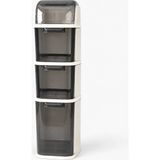 Die Grup Yüksek Çekmeceli Tekerlekli Dolap - Ince Tasarımlı Organizer - 3 Çekmeceli 4 Bölmeli Depolama Dolabı - Xl Slim - Mutfak Dolabı - Banyo Dolabı - Pro Slim Model - 49,5 x 36 x 61 cm (Xl Slim)