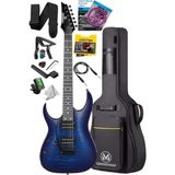 Die Grup Yüksek Kaliteli Elektro Gitar - Blue Rosewood Klavye ve Hh Manyetik