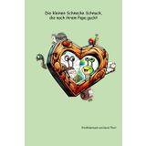 Die kleine Schnecke Schnuck, die nach ihrem Papa guckt.