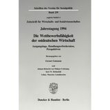 Die Wettbewerbsfahigkeit Der Ostdeutschen Wirtschaft: Ausgangslage, Handlungserfordernisse, Perspektiven Und Johann-Heinrich-Von-Thunen-Vorlesung: ... Und Sozialwissenschaften, in Jena Vom