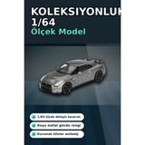 Diecast 1/64 Ölçek Nissan Gtr Nismo R35 Crs Dark Metal Blister Paket Model Araba BX-313359 - Çok Renkli