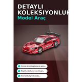 Diecast 1/64 Toyota Supra A80 Top Secret Gt-300 Kırmızı Krom Model Araba Bx-313385