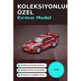 Diecast 1/64 Veilside Combat V-I Toyota Supra Kırmızı Model Araba - Tekli Kutu Bx-313405 Vitrin