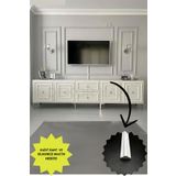 Diecor Boyanabilir Dekoratif Hazır Kesimli Duvar Çıtası Tv Ünitesi Kolay Kurulum
