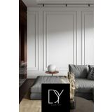Diecor Dekoratif Boyanabilir4 Cm- 2,5 cm Duvar Çıtası Kesimli Hazır Paket
