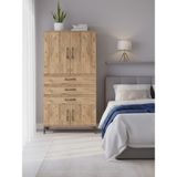 Dienni Arges Çok Amaçlı Dolap Mutfak Banyo Dolabı 2 Raflı 3 Çekmeceli 4 Kapaklı 88X30X163 Çam-Çam - Atlas Çam