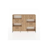 Dienni Arges Dolap 10 Raflı 9 Kapaklı 220x30x163 Çam-Çam